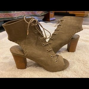 Wild Diva Lace Up Booties
